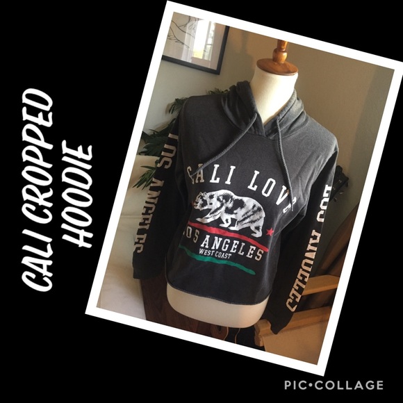 On Fire Tops - Reserved for Amy! Cali Love Cropped Hoodie L